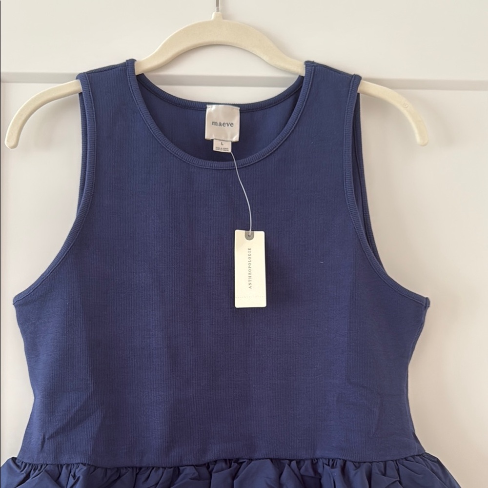 Anthropologie: Maeve Bubble Peplum Tank - Picture 2 of 8